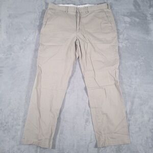 Polo Ralph Lauren Pants Mens 38 x 32 (Act 36 x 31)‎ Tan Khaki Flat Front Chino